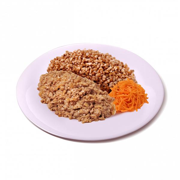 Гречка с  мясным фаршем